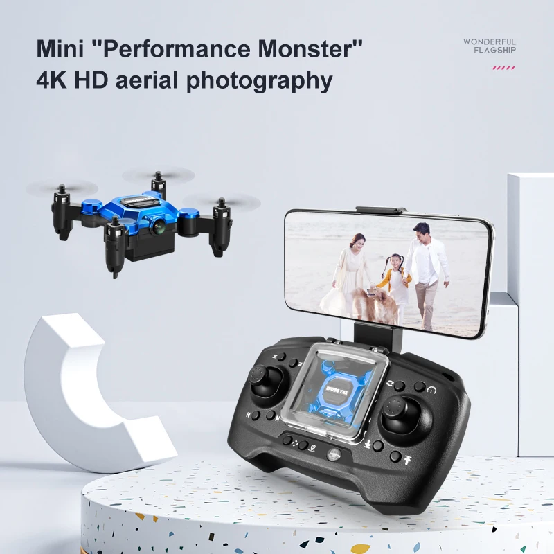 Drone Camera Night Vision - K04 Mini Folding Storage Aircraft Mini