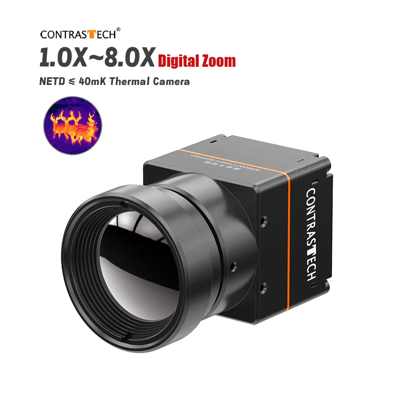 Drone Camera Night Vision - 1-8X Digital Zoom 640x512 Thermal Camera