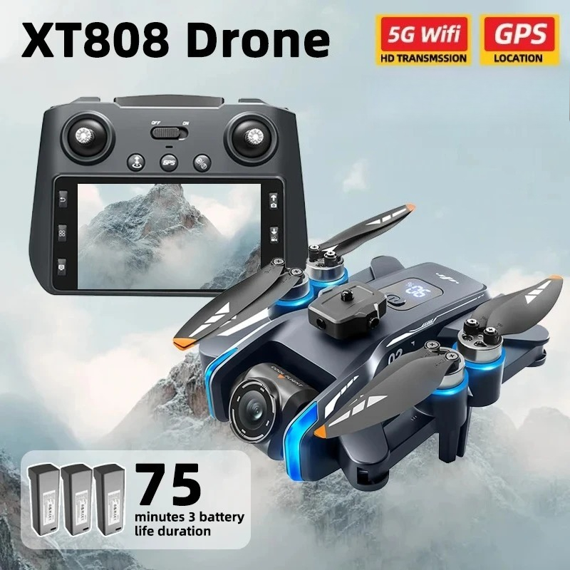Drone Camera Night Vision - Original XT808 Pro MAX Drone 4K
