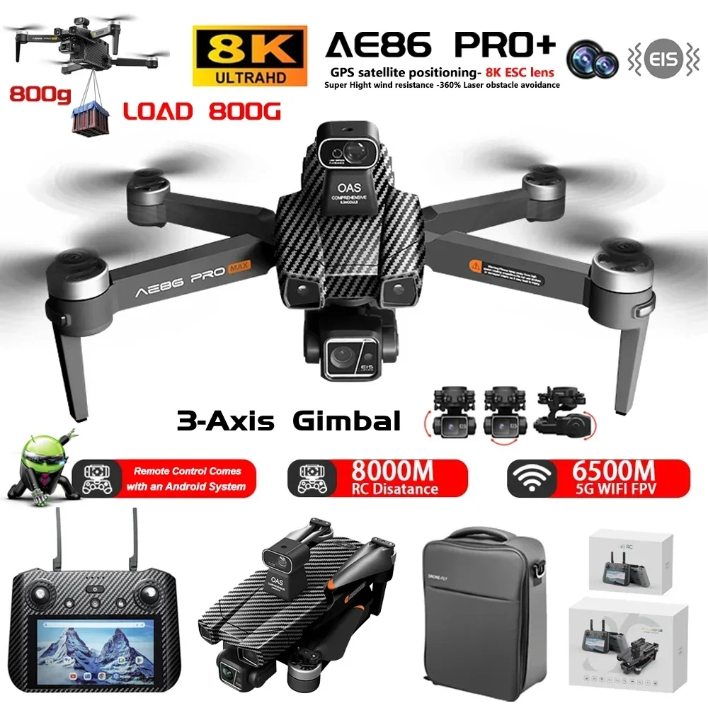 Drone Camera Hd - AE86 PRO MAX GPS Drone Professional